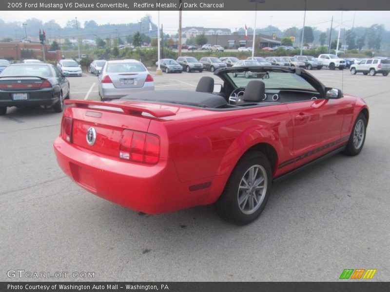 Redfire Metallic / Dark Charcoal 2005 Ford Mustang V6 Deluxe Convertible
