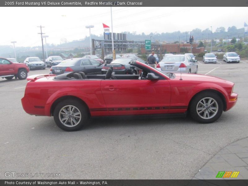 Redfire Metallic / Dark Charcoal 2005 Ford Mustang V6 Deluxe Convertible