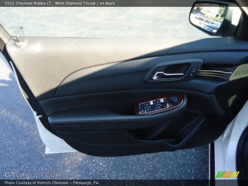 White Diamond Tricoat / Jet Black 2013 Chevrolet Malibu LT