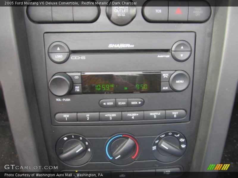 Redfire Metallic / Dark Charcoal 2005 Ford Mustang V6 Deluxe Convertible
