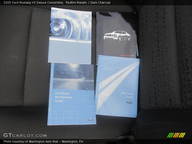 Redfire Metallic / Dark Charcoal 2005 Ford Mustang V6 Deluxe Convertible