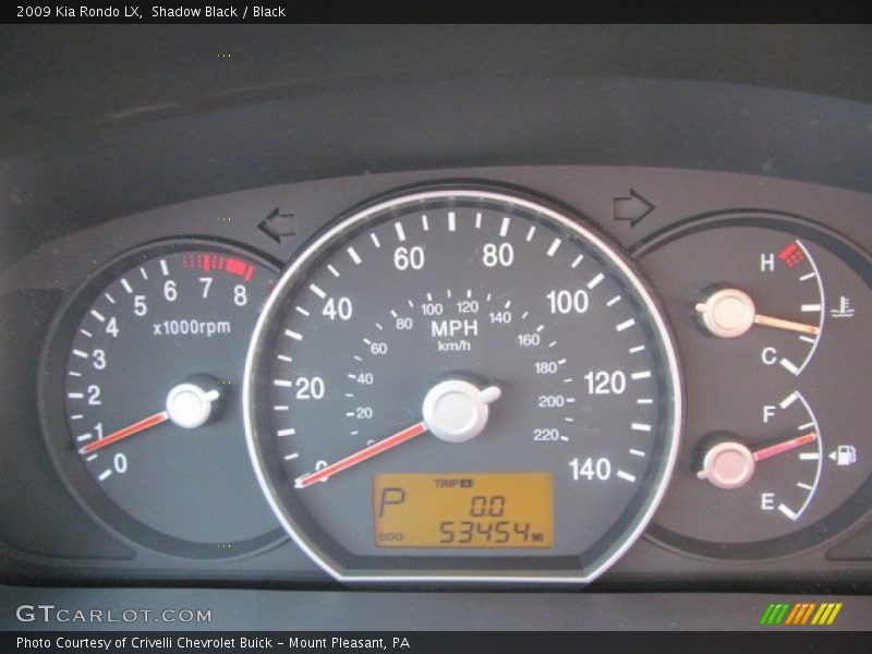 Shadow Black / Black 2009 Kia Rondo LX