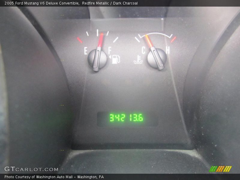 Redfire Metallic / Dark Charcoal 2005 Ford Mustang V6 Deluxe Convertible