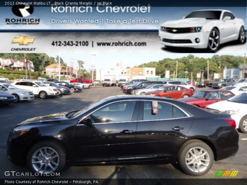 Black Granite Metallic / Jet Black 2013 Chevrolet Malibu LT