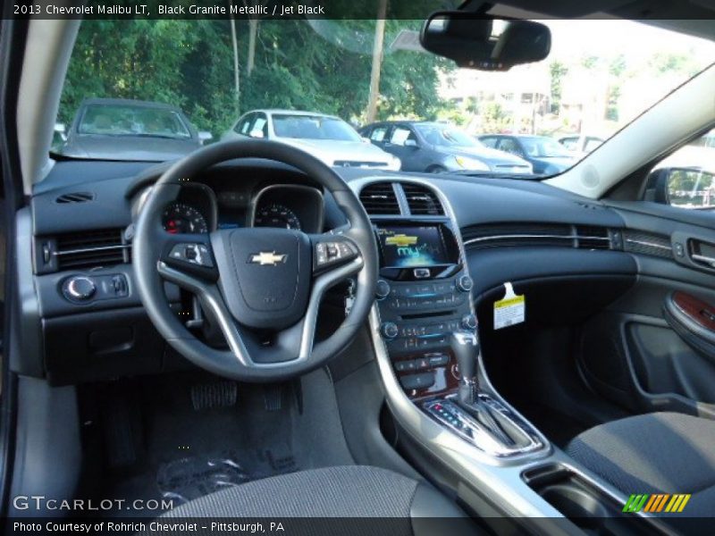 Black Granite Metallic / Jet Black 2013 Chevrolet Malibu LT