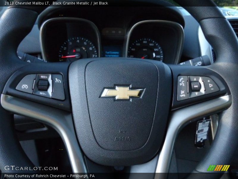Black Granite Metallic / Jet Black 2013 Chevrolet Malibu LT
