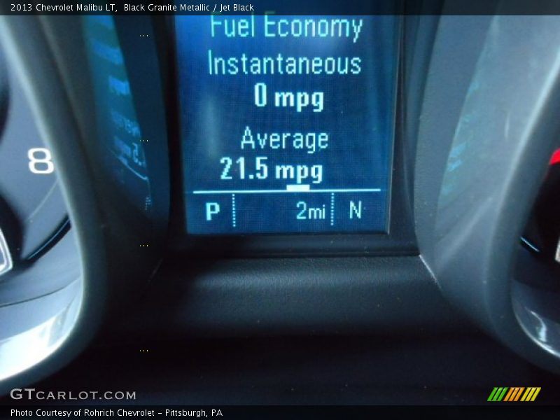 Black Granite Metallic / Jet Black 2013 Chevrolet Malibu LT