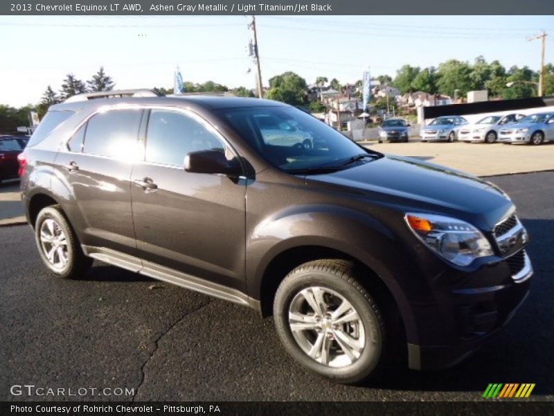 Ashen Gray Metallic / Light Titanium/Jet Black 2013 Chevrolet Equinox LT AWD