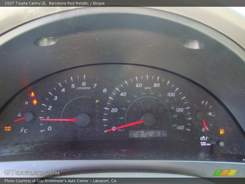 Barcelona Red Metallic / Bisque 2007 Toyota Camry LE