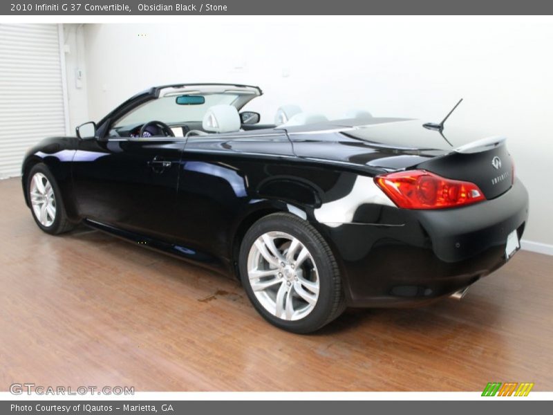 Obsidian Black / Stone 2010 Infiniti G 37 Convertible
