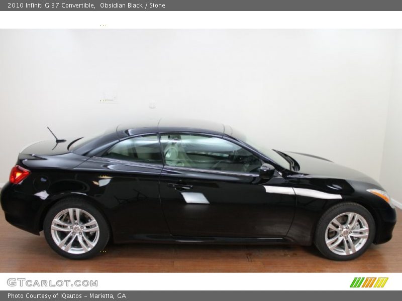 Obsidian Black / Stone 2010 Infiniti G 37 Convertible