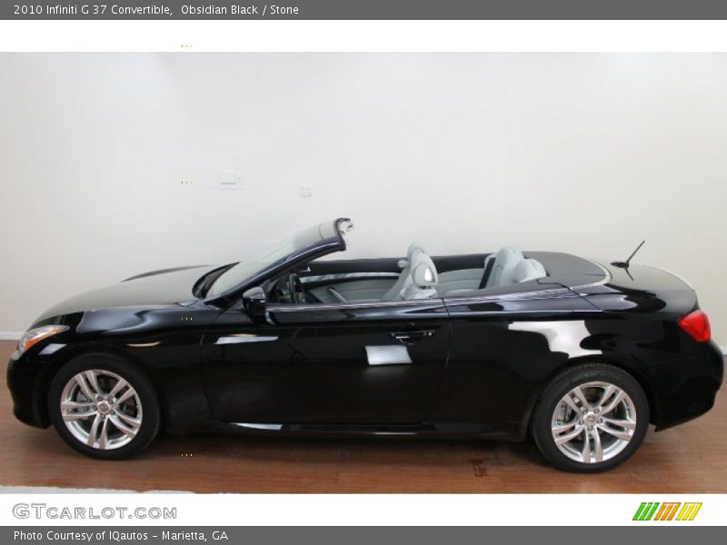 Obsidian Black / Stone 2010 Infiniti G 37 Convertible
