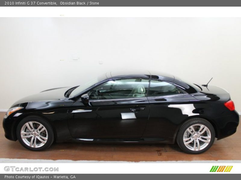 Obsidian Black / Stone 2010 Infiniti G 37 Convertible