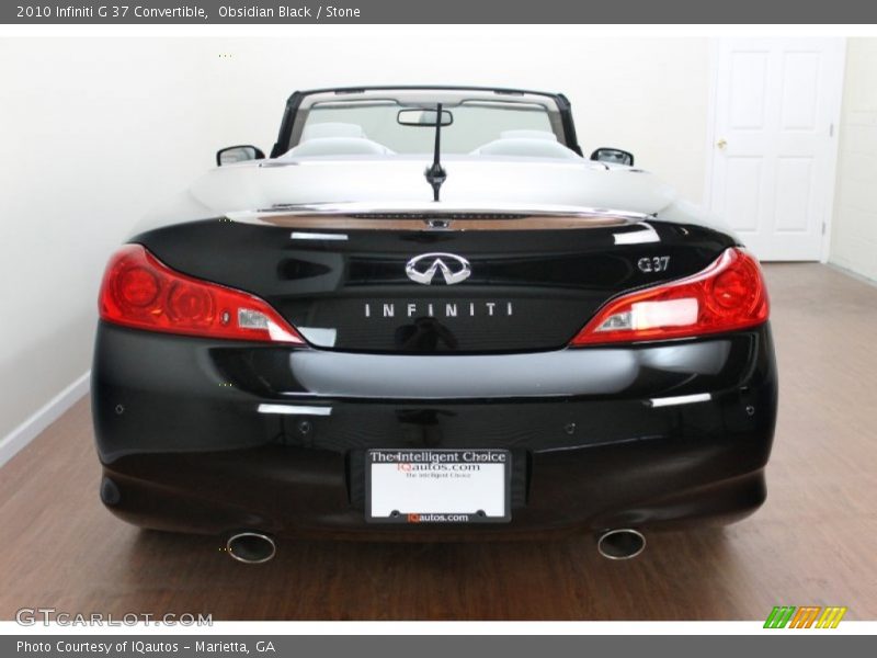 Obsidian Black / Stone 2010 Infiniti G 37 Convertible