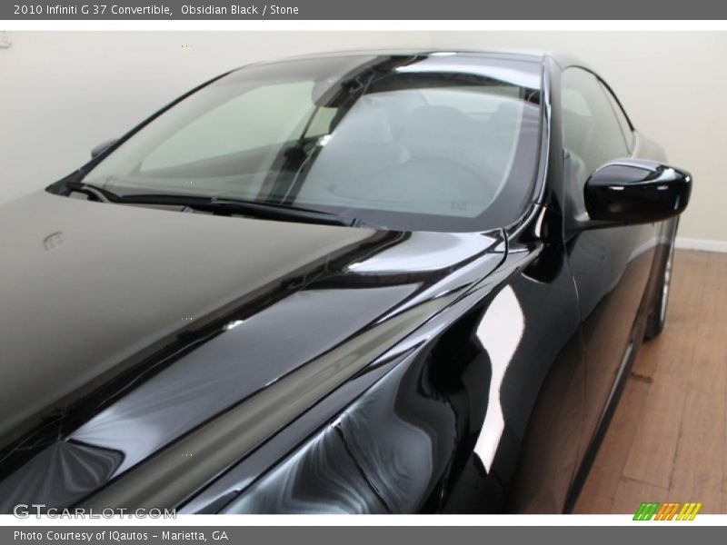 Obsidian Black / Stone 2010 Infiniti G 37 Convertible