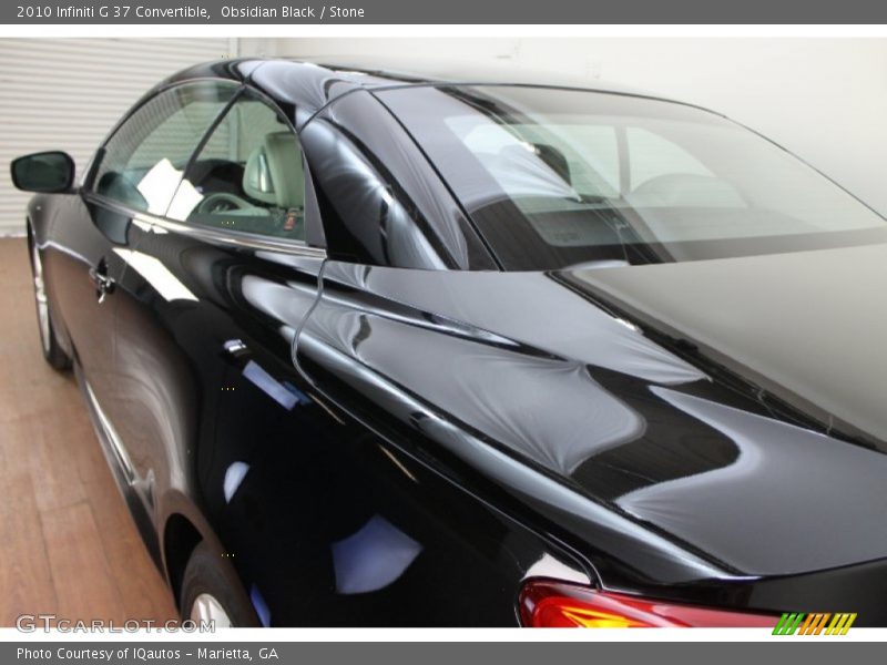 Obsidian Black / Stone 2010 Infiniti G 37 Convertible
