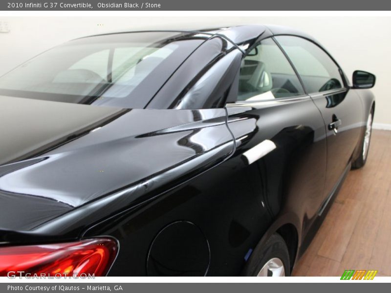 Obsidian Black / Stone 2010 Infiniti G 37 Convertible