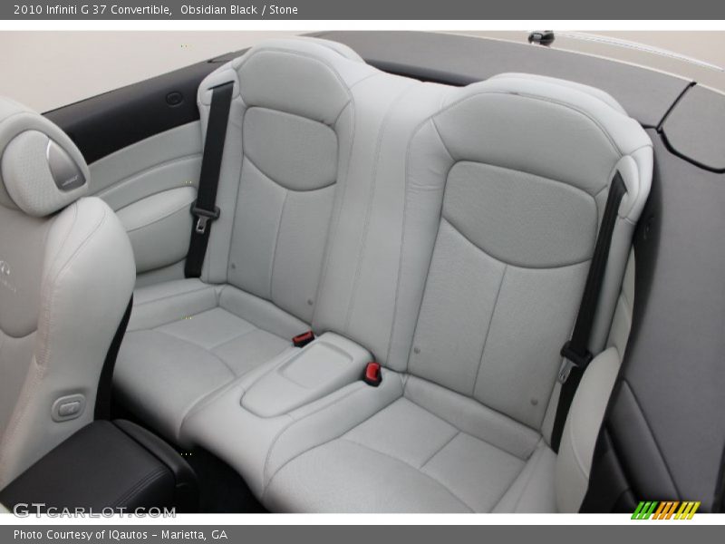 Rear Seat of 2010 G 37 Convertible