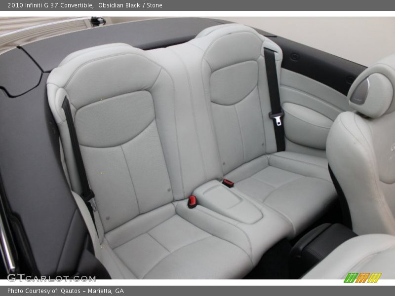 Rear Seat of 2010 G 37 Convertible