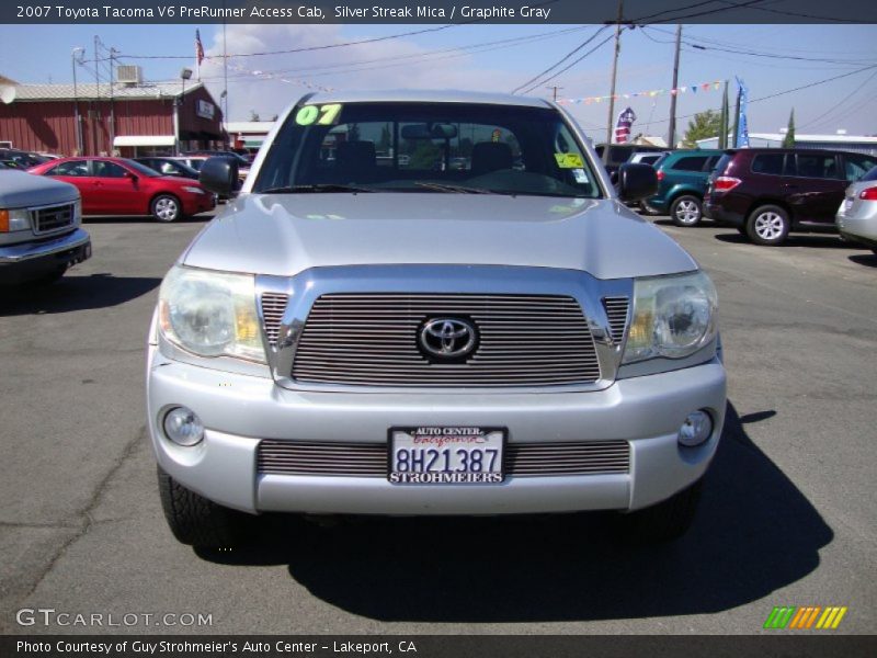Silver Streak Mica / Graphite Gray 2007 Toyota Tacoma V6 PreRunner Access Cab