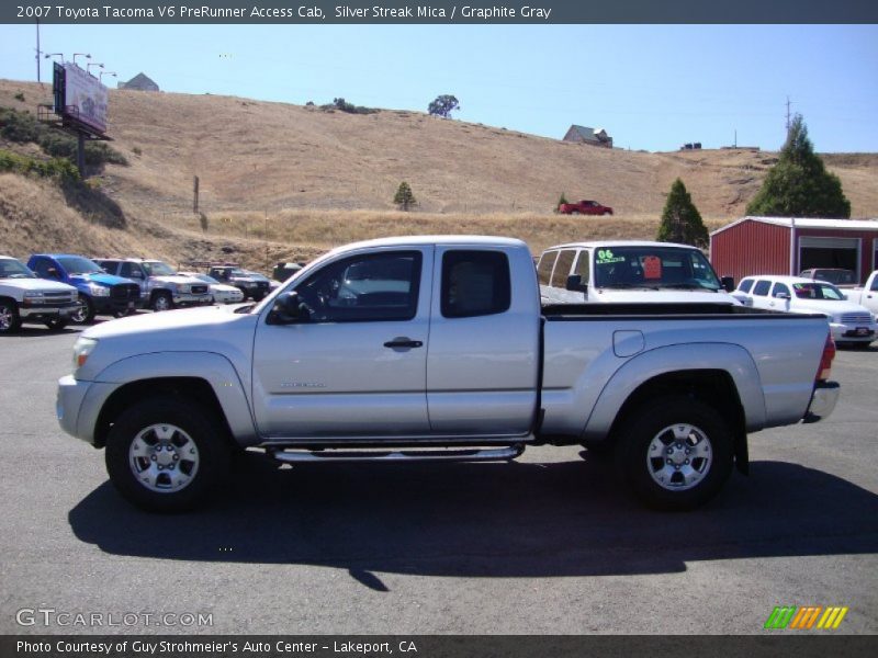 Silver Streak Mica / Graphite Gray 2007 Toyota Tacoma V6 PreRunner Access Cab