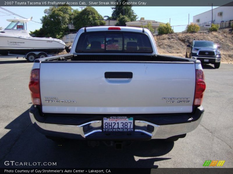Silver Streak Mica / Graphite Gray 2007 Toyota Tacoma V6 PreRunner Access Cab