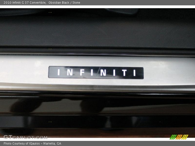 Obsidian Black / Stone 2010 Infiniti G 37 Convertible