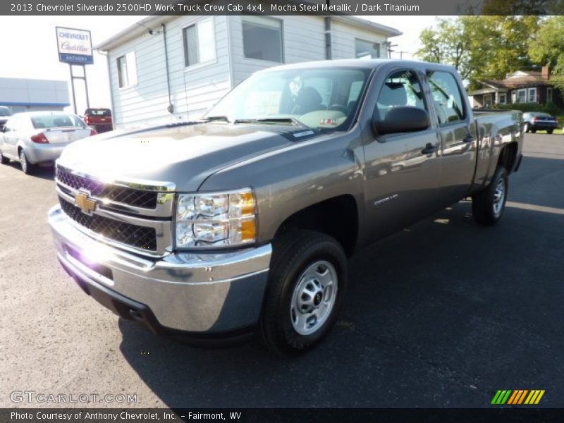 Mocha Steel Metallic / Dark Titanium 2013 Chevrolet Silverado 2500HD Work Truck Crew Cab 4x4