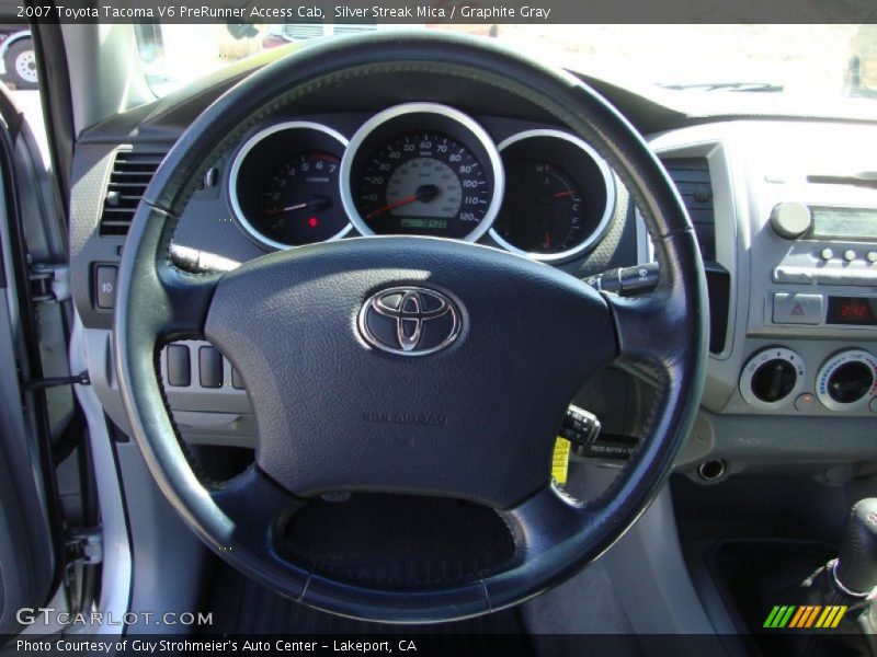 Silver Streak Mica / Graphite Gray 2007 Toyota Tacoma V6 PreRunner Access Cab