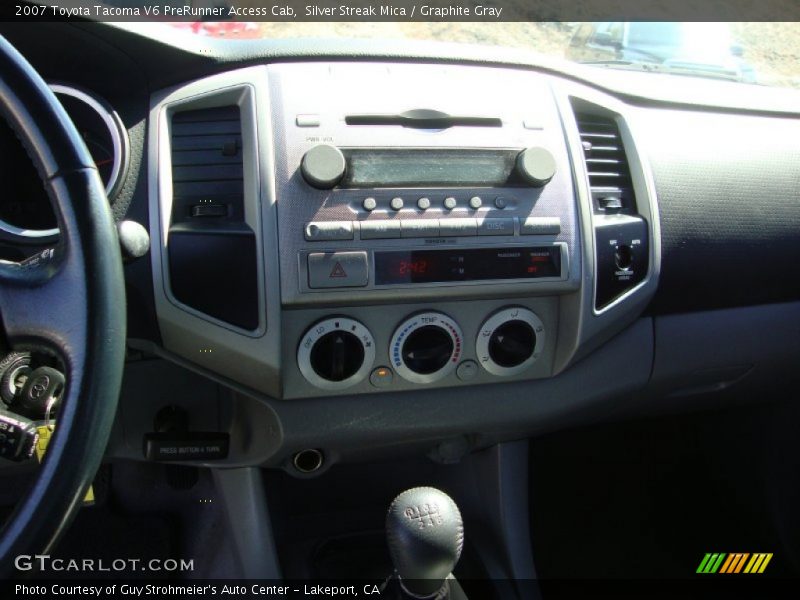 Silver Streak Mica / Graphite Gray 2007 Toyota Tacoma V6 PreRunner Access Cab