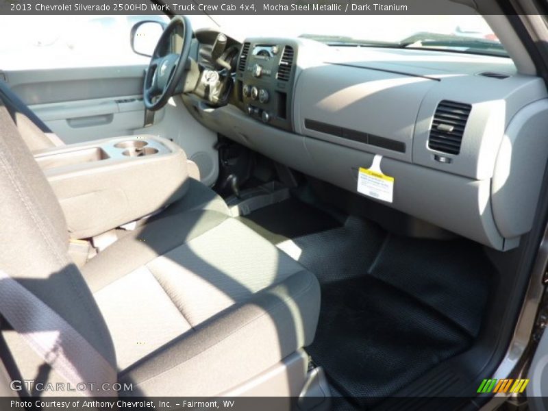 Mocha Steel Metallic / Dark Titanium 2013 Chevrolet Silverado 2500HD Work Truck Crew Cab 4x4