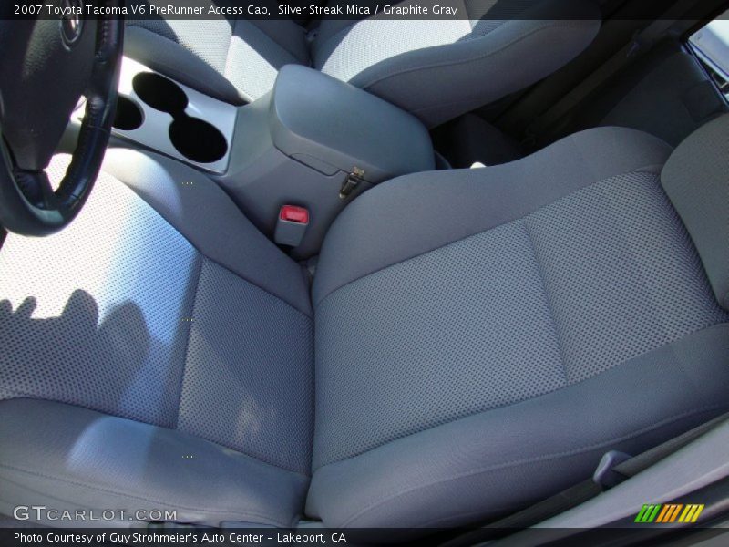 Silver Streak Mica / Graphite Gray 2007 Toyota Tacoma V6 PreRunner Access Cab
