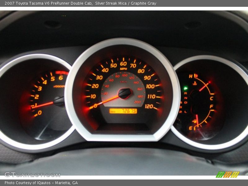Silver Streak Mica / Graphite Gray 2007 Toyota Tacoma V6 PreRunner Double Cab