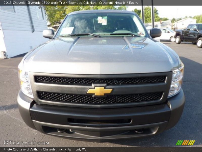 Graystone Metallic / Ebony 2013 Chevrolet Silverado 1500 Work Truck Extended Cab 4x4