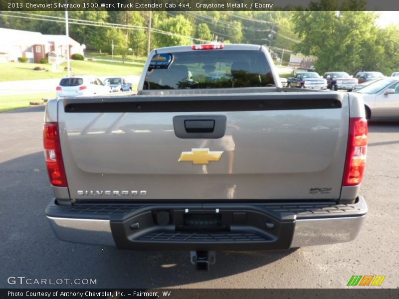 Graystone Metallic / Ebony 2013 Chevrolet Silverado 1500 Work Truck Extended Cab 4x4