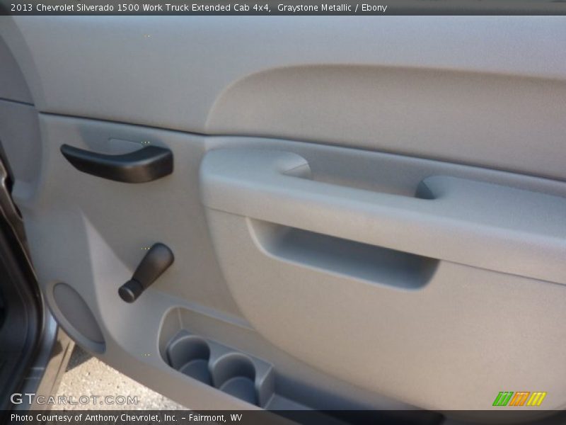 Graystone Metallic / Ebony 2013 Chevrolet Silverado 1500 Work Truck Extended Cab 4x4