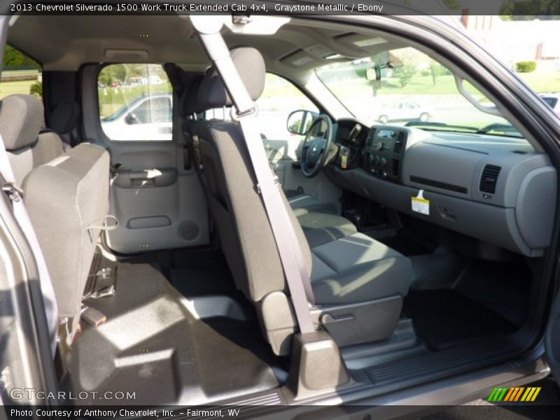 Graystone Metallic / Ebony 2013 Chevrolet Silverado 1500 Work Truck Extended Cab 4x4