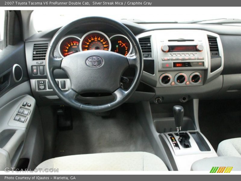 Silver Streak Mica / Graphite Gray 2007 Toyota Tacoma V6 PreRunner Double Cab