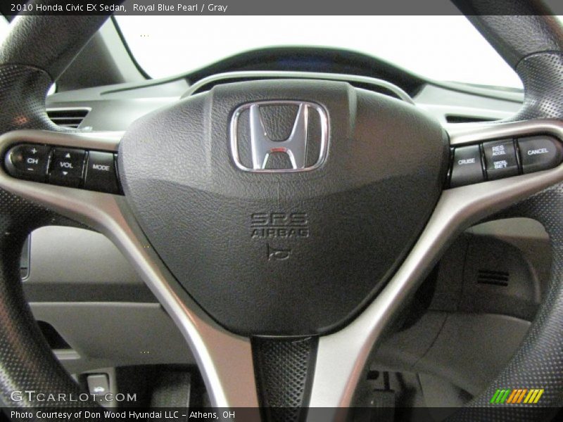 Royal Blue Pearl / Gray 2010 Honda Civic EX Sedan