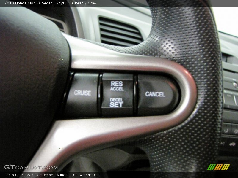 Royal Blue Pearl / Gray 2010 Honda Civic EX Sedan