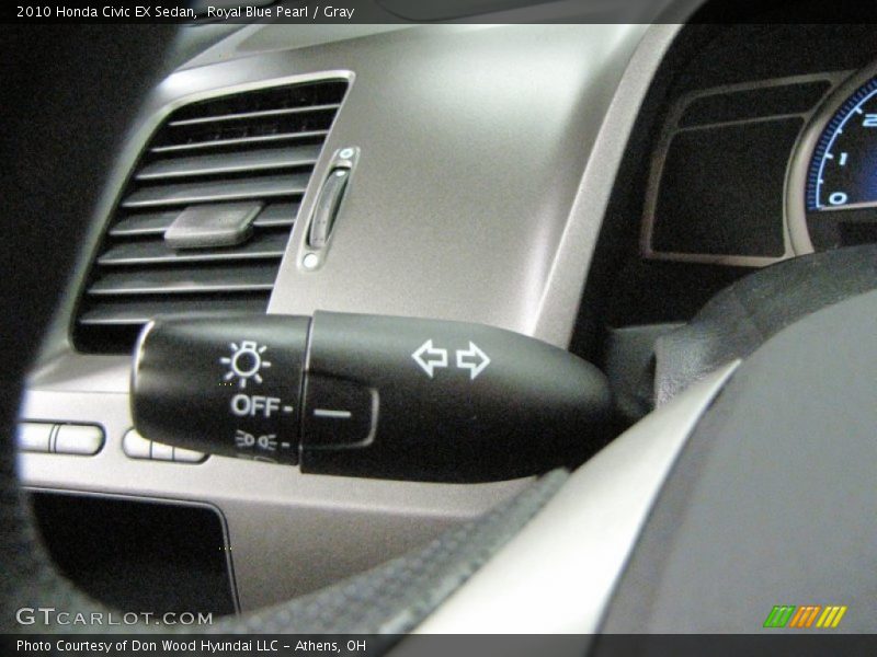 Royal Blue Pearl / Gray 2010 Honda Civic EX Sedan