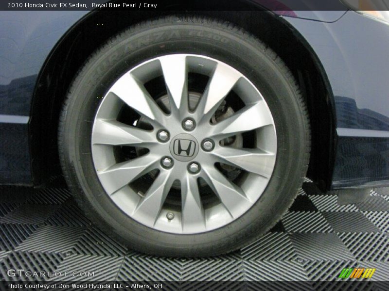 Royal Blue Pearl / Gray 2010 Honda Civic EX Sedan