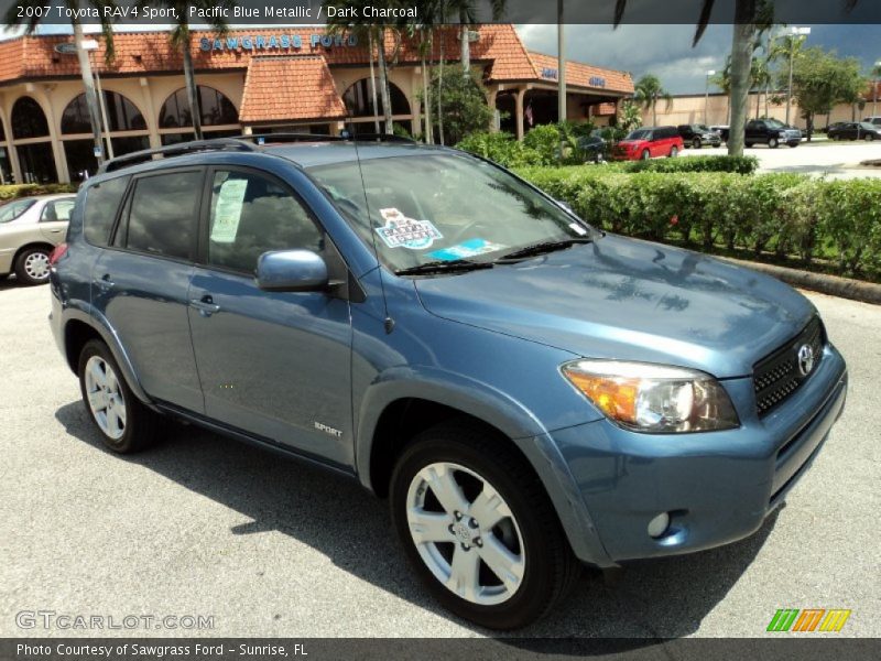 Pacific Blue Metallic / Dark Charcoal 2007 Toyota RAV4 Sport