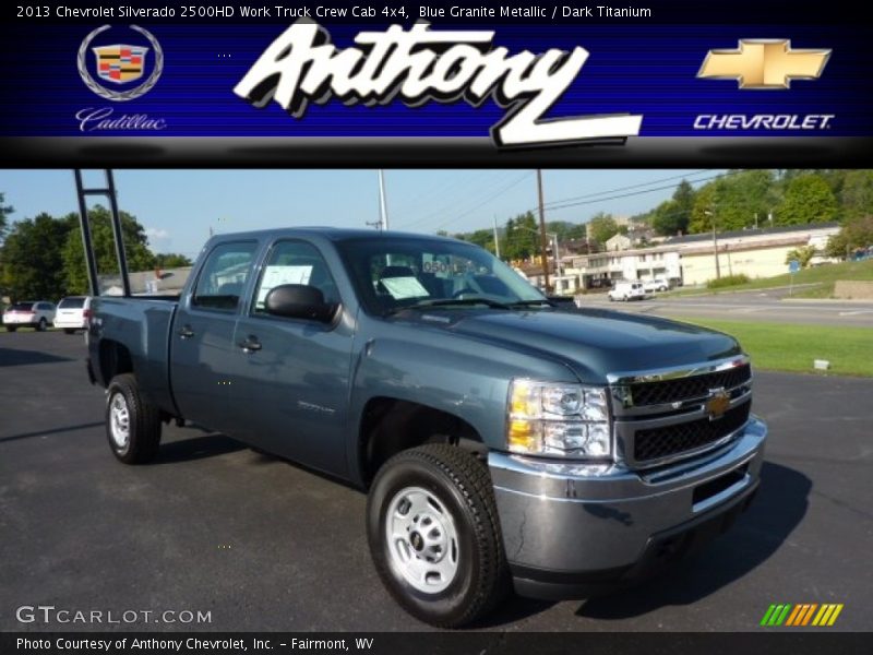 Blue Granite Metallic / Dark Titanium 2013 Chevrolet Silverado 2500HD Work Truck Crew Cab 4x4