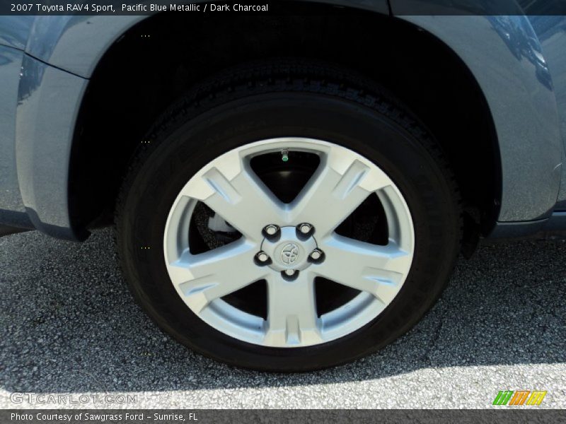 Pacific Blue Metallic / Dark Charcoal 2007 Toyota RAV4 Sport