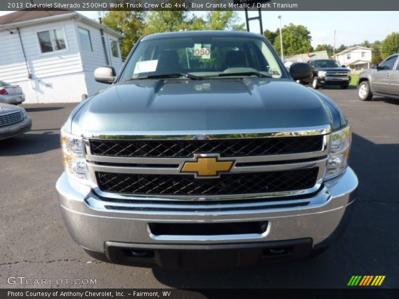 Blue Granite Metallic / Dark Titanium 2013 Chevrolet Silverado 2500HD Work Truck Crew Cab 4x4