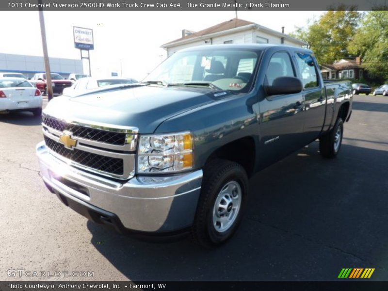 Blue Granite Metallic / Dark Titanium 2013 Chevrolet Silverado 2500HD Work Truck Crew Cab 4x4
