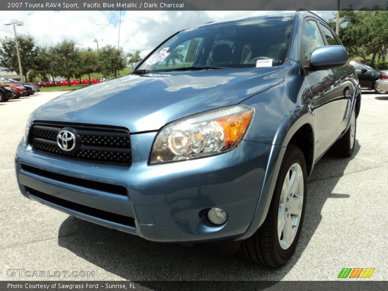 Pacific Blue Metallic / Dark Charcoal 2007 Toyota RAV4 Sport