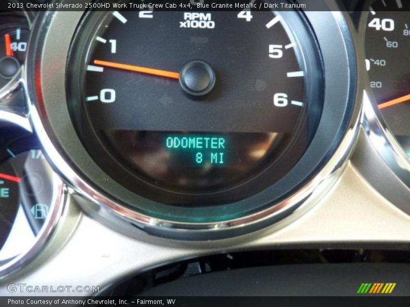 Blue Granite Metallic / Dark Titanium 2013 Chevrolet Silverado 2500HD Work Truck Crew Cab 4x4