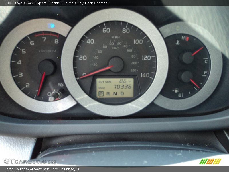 Pacific Blue Metallic / Dark Charcoal 2007 Toyota RAV4 Sport